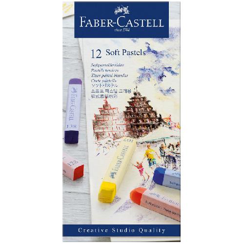 Пастель 12цв faber-castell soft pastels 128312