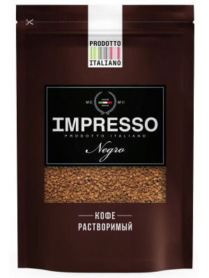 Кофе  IMPRESSO Negro дой-пак 100г